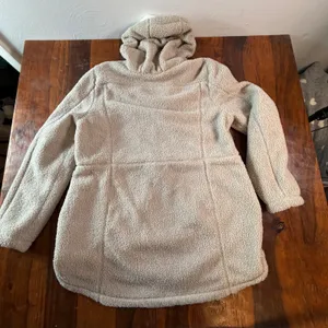 Gerry Womens Sherpa Fleece Hooded Full Zip Jacket Oatmeal Beige BG9225 Large thumbnail 2
