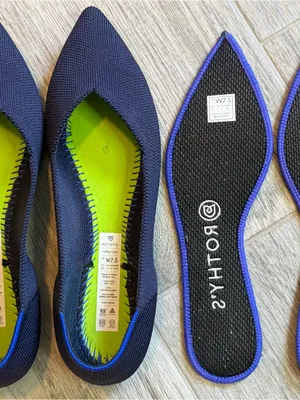 Rothy's The Point Maritime Navy Slip On Flats Ballet Shoes Women's USA Size 7.5 thumbnail 10