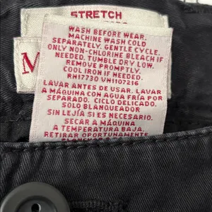 Merona Men's Black Chino Pants 33x32 Slim Straight Stretch Cotton Casual Work thumbnail 5