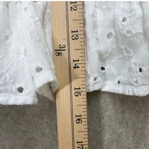 American Eagle Women S White‎ Boho Cottagecore Eyelet Coastal Fairy Mini Skirt thumbnail 5