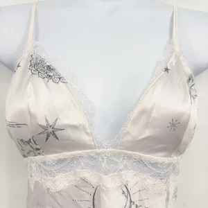 Victoria's Secret Womens Celestial Lace Trim Astrology Satin Slip Dress Size XS thumbnail 4
