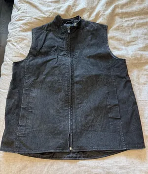 Vintage DCC Missy 100% Genuine Leather Western Biker Black Vest thumbnail 1