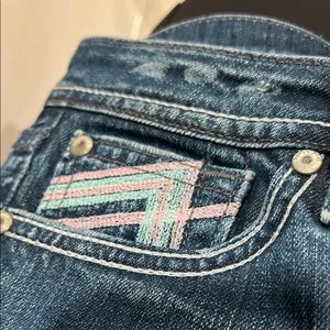 Miss Me Dark Blue cuffed Jeans‎ with Embellished Pockets est 31 thumbnail 7