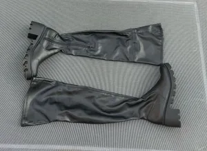 JUSTFAB • Black Jordane Lug Sole Over-The-Knee‎ Boots size 9 fall winter chunky thumbnail 1