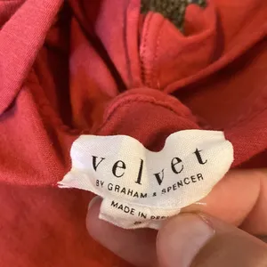 Velvet by Graham and Spencer small‎ red blouse thumbnail 7