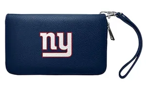 NFL Officially Licensed Zip Organizer Blue Wallet New York Giants Wristlet thumbnail 1