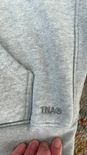 TNA Cropped Boyfriend Aritzia Fleece Sweatshirt thumbnail 2