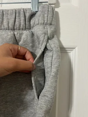 Nuuds Vintage Fleece Gray Oversized Loungewear Sweat Shorts XXL thumbnail 4