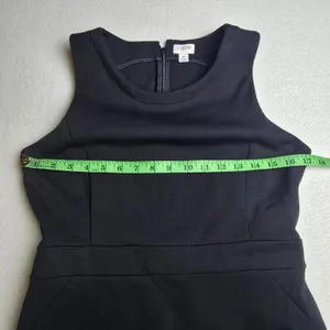 J. Crew -1209 Black‎ Sleeveless Sheath Dress L1378 Ponte Knit Sleeveless Size 8 thumbnail 7