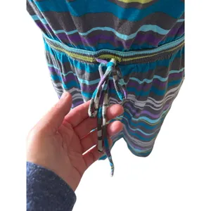 Arizona stretchy striped spaghetti strap dress Medium Y2K Beachy travel thumbnail 5