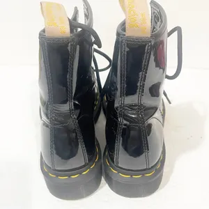 Dr. Martens Womens Sz 5 1460 Black‎ Patent Leather Lace Up Combat Boots thumbnail 4