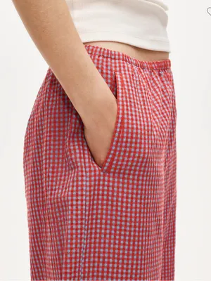 J.Crew Cosmo pant in gingham seersucker thumbnail 2