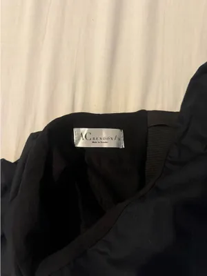 Chic Black Asymmetrical Flowy Top thumbnail 3