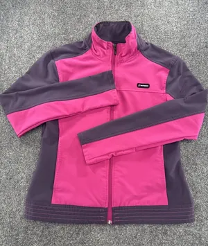 New Balance Womens S Pink Purple Softshell Full Zip Athletic Jacket WALJ6101 thumbnail 1
