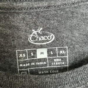 Chaco Women's Charcoal and Pink Logo Tee thumbnail 4