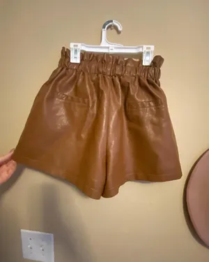 Leather Shorts Brown Size M thumbnail 3