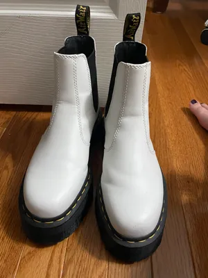 Dr. Martens White Boots thumbnail 8