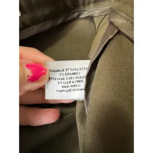 Walter Baker Olive Wide Leg Trousers High Rise‎ Utility Chic Quiet Luxury 6 thumbnail 6