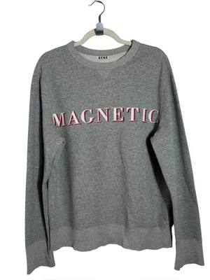 Acne Studios Nick Print Magnetic Graphic Sweatshirt Gray SM (AW13) thumbnail 2