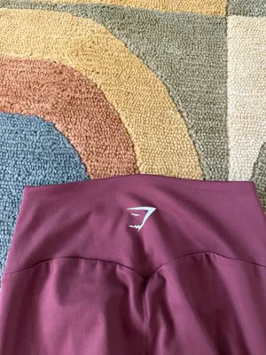 Gymshark Training Leggings Maroon Burgundy 25” Inseam Women’s Size Small thumbnail 5