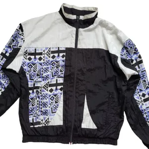 Vintage Etirel Windbreaker Jacket Medium Southwestern Aztec Geometric Lined 90s thumbnail 3