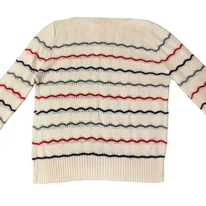 Vintage Boat Neck Sweater Womens M? Used thumbnail 14