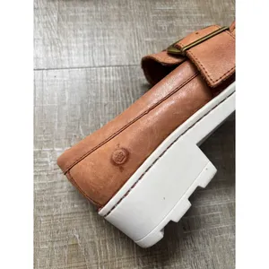 Born Contessa Tan Leather Chunky Platform Loafers Women’s 6 Lug Sole Slip On thumbnail 12
