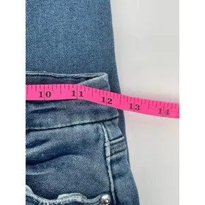 Good American Good Waist Crop Distressed Medium Wash Indigo‎ 139 jeans size 2/26 thumbnail 7
