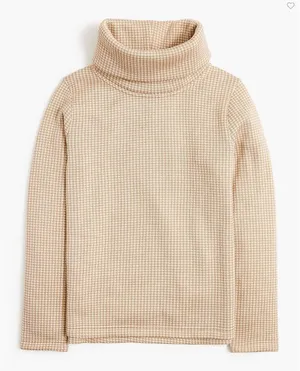 J. Crew Funnelneck Pullover Minimalist Quiet Luxury Women Cream‎ Medium thumbnail 1