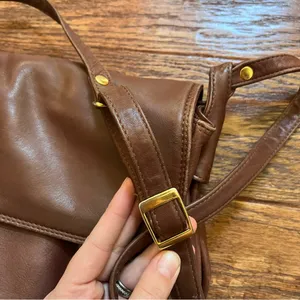 Vintage Brio! Brown Cross Body Satchel Shoulder Bag thumbnail 13