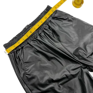 Pu Leather High Waisted Pants Joggers Track Pants Trousers Cargo Pants Leggings thumbnail 3