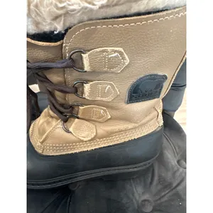Sorel Women's Winter Snow Boots Tan Leather Waterproof Insulated Size 8 thumbnail 9