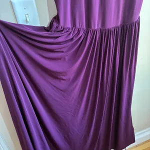 Club L London Sleeveless Tiered Maxi Dress 6 Purple Womens Stretch Jersey thumbnail 3