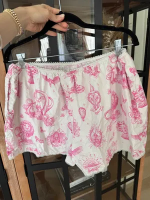Katie Kime toile wicked print pajamas shorts elastic lace movie wizars of oz thumbnail 2