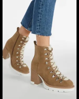 Girls Night Vibes: JustFab Sherpa Lined Booties thumbnail 3