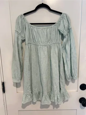 Free People Beach baby love blue Lowry Mini Dress size small thumbnail 5