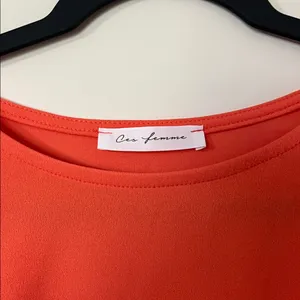 Ces Femme Bold Orange Midi Dress thumbnail 2