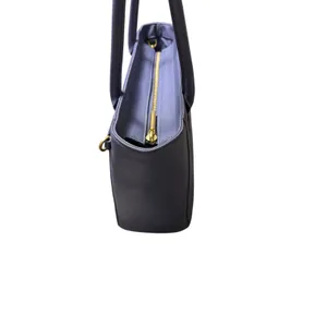 Dagne Dover Signature Legend Coated Canvas Tote Blue thumbnail 6