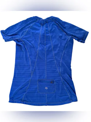 Athleta  Blue Short-Sleeve athletic Top thumbnail 3