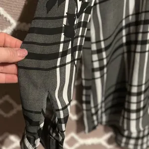 Simply Vera Wang Plaid Detailed Button Up Flannel Half Shirt Pullover thumbnail 4