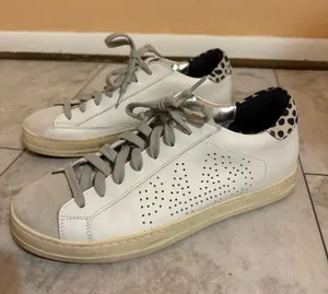 P448 John White Leopard Print Sneakers thumbnail 1