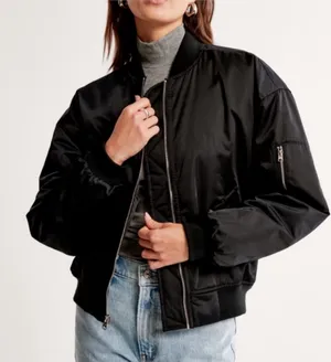 Abercrombie & Fitch Nylon Bomber Jacket thumbnail 1