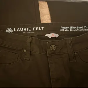 Laurie Felt‎ Olive Green Power Silky Bootcut Jeans Size Small thumbnail 8