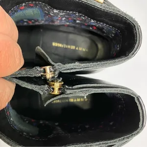 Tommy Hilfiger gold buckle Parson‎ boots black leather size 39 thumbnail 7