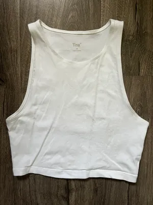 Aritzia White Cropped Tank thumbnail 1