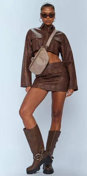 Pretty Little Thing Cropped Jacket thumbnail 2