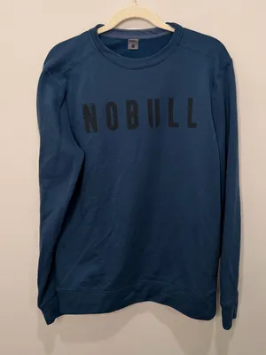 NOBULL Blue Logo Crewneck Performance Sweatshirt Size‎ Medium thumbnail 1