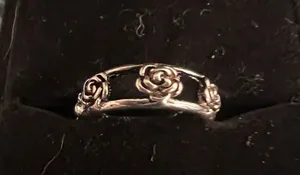 Women’s Stainless Steel Silver Band Size 7 thumbnail 1