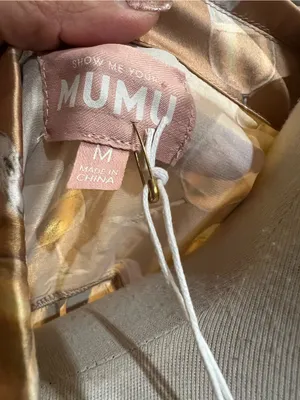 SHOW ME YOUR MUMU: CLASSIC PJ SET - WHITE WINE SILKY size M thumbnail 6