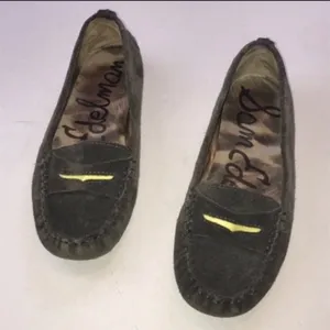 Sam Edelman Size 7.5 Grey‎ Jones Leather Rubber Sole Loafer thumbnail 2